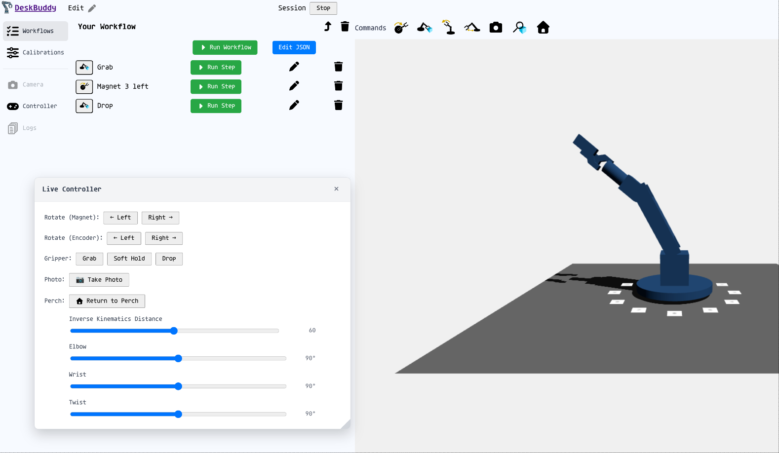 Desk Buddy web app